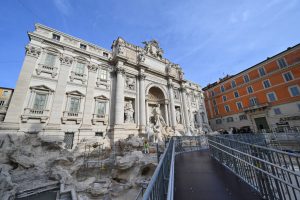 Rome’s Trevi Fountain unveils tourist catwalk amid cleaning operations