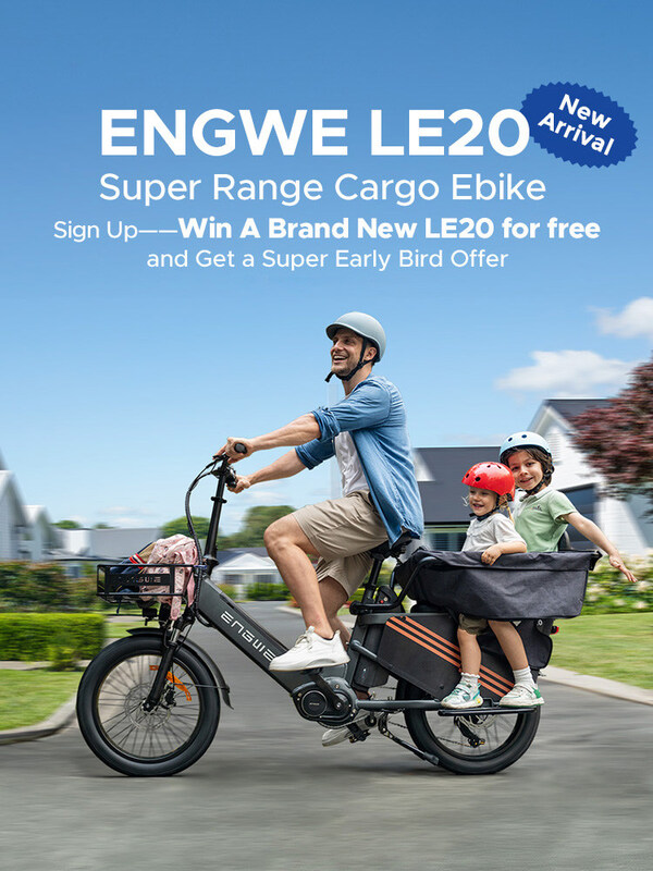 ENGWE Unveils 350 km Super Range and exclusive fast charging Cargo E-bike – LE20!